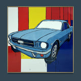 JASPER KNIGHT "1965 Ford Mustang" Enamel on Mixed Panels Painting 150cm x 150cm1