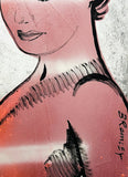 DAVID BROMLEY Nude "Charlotte" Polymer & Silver Leaf on Canvas 120cm x 90cm1