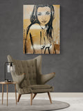 DAVID BROMLEY Nude "Katie Mac" Polymer on Canvas Painting 120cm x 90cm3