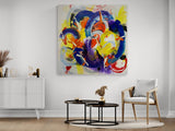 GRAHAM KUO "Blinding Moon" Original Mixed Media on Canvas Painting 152cm x 152cm3