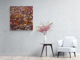 POLLY NGALE "Bush Plum" Original, Signed Acrylic on Canvas 100cm x 95cm2