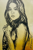 DAVID BROMLEY Nude "Ally" Original Polymer Painting on Canvas 90cm x 60cm0