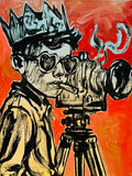 DAVID BROMLEY "The Director" Original Polymer Painting on Canvas 75cm x 50cm1