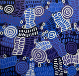 DORA MBITJANA "Awelye & Bush Melon" Signed Acrylic on Canvas 92.5cm x 95cm0