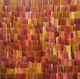 JEANNIE MILLS PWERLE "Bush Yam" Signed Acrylic on Canvas 96cm x 97cm0