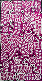 DORA MBITJANA "Awelye & Bush Melon" Signed Acrylic on Canvas 112cm x 58.5cm0