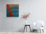 RINI TIGER "Wati Ngintaka" Signed Acrylic on Canvas Painting 92cm x 89cm2