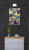 DAVID BROMLEY "Butterflies" Polymer & Gold Leaf Painting on Canvas 90cm x 60cm3