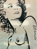 DAVID BROMLEY Nude "Hillary" Polymer on Canvas Painting 120cm x 90cm2