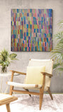 JEANNIE MILLS PWERLE "Bush Yam" Signed Acrylic on Canvas 97.5cm x 95cm3