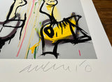 ADAM CULLEN "Cocktail Girl .." Hand Signed, Limited Edition Print 100cm x 99.5cm2