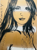 DAVID BROMLEY Nude "Helen" Original Polymer Painting on Canvas 90cm x 60cm1