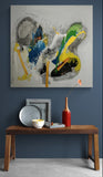 GRAHAM KUO "Silence #17" Original, Mixed Media on Canvas Painting 101cm x 101cm1