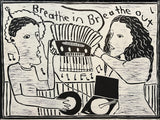 KERRIE LESTER "Breathe In Breathe Out" Signed, Screenprint 56cm x 76cm0