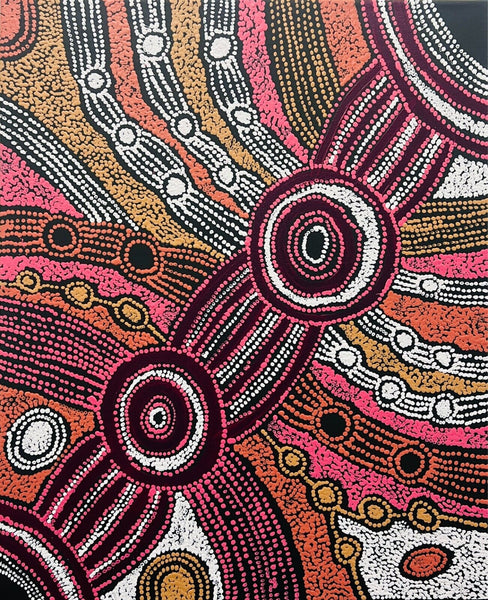 CLARISE TUNKIN "Minyma Marlilu Tjukurrpa" Acrylic on Canvas 75cm x 61cm