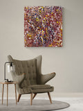 POLLY NGALE "Bush Plum" Original, Signed Acrylic on Canvas 100cm x 94.5cm2