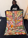 ESTHER HAYWOOD PETYARRE "Medicine Leaves" Signed Acrylic on Canvas 139cm x 97cm1