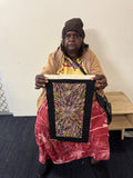 PATRICIA KAMARA "Bush Medicine Leaves" Signed Acrylic on Canvas 45cm x 20cm1