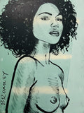 DAVID BROMLEY Nude "Milan" Polymer on Canvas Painting 120cm x 90cm0