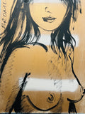 DAVID BROMLEY Nude "Helen" Original Polymer Painting on Canvas 90cm x 60cm2