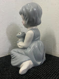 DAVID BROMLEY Children Series "Squirrel Girl" Hand Painted Resin Sculpture 62cm1