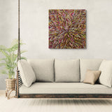 BETHANY NELSON NABANANGKA "Medicine Leaves" Signed Acrylic on Canvas 94cm x 89cm2