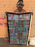 JEANNIE MILLS PWERLE "Bush Yam" Signed Acrylic on Canvas 111cm x 62.5cm2
