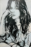 DAVID BROMLEY Nude "Zippora" Original Polymer Painting on Canvas 90cm x 60cm0