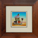 MAX MANNIX "Don't Believe a Word"... Original Oil on Canvas Painting 14cm x 14cm1