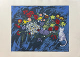 CHARLES BLACKMAN "Fifty Flowers" Signed, Silkscreen Print 60cm x 76cm1