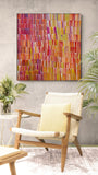 JEANNIE MILLS PWERLE "Bush Yam" Signed Acrylic on Canvas 99cm x 95cm3