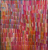 JEANNIE MILLS PWERLE "Bush Yam" Signed Acrylic on Canvas 98cm x 94.5cm0