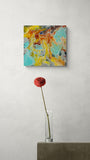 JANICE STANLEY PITJANTJARA "Pantu" Original,  Acrylic on Canvas 38.5cm x 39.5cm4