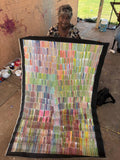 JEANNIE MILLS PWERLE "Bush Yam" Signed Acrylic on Canvas 150cm x 96cm1