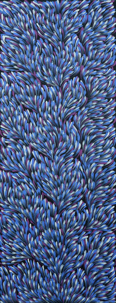 GLORIA PETYARRE "Bush Medicine Leaves" Signed, Acrylic on Canvas 120cm x 45cm0