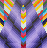 COL JORDAN "Deco 1" Original, Signed Acrylic on Canvas Painting 60cm x 60cm0