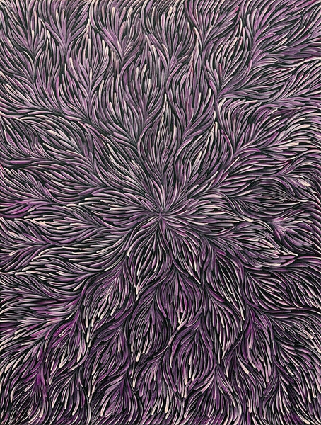 PATRICIA KAMARA "Bush Medicine Leaves" Signed Acrylic on Canvas 95cm x 72cm