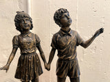 DAVID BROMLEY "Holding Hands" Hand Signed, Bronze Sculpture2