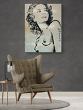 DAVID BROMLEY Nude "Hillary" Polymer on Canvas Painting 120cm x 90cm3