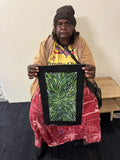 PATRICIA KAMARA "Bush Medicine Leaves" Signed Acrylic on Canvas 44cm x 20cm1