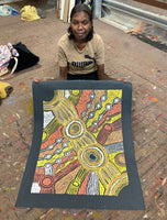 CLARISE TUNKIN "Minyma Marlilu Tjukurrpa" Acrylic on Canvas 75cm x 60cm