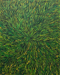 PATRICIA KAMARA "Bush Medicine Leaves" Signed Acrylic on Canvas 90cm x 72cm