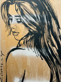 DAVID BROMLEY Nude "Jessica" Original Polymer Painting on Canvas 90cm x 60cm1