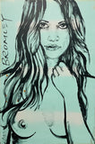DAVID BROMLEY Nude "Rosie" Original Polymer Painting on Canvas 90cm x 60cm0