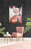 DAVID BROMLEY Nude "Charlotte" Polymer & Silver Leaf on Canvas 120cm x 90cm3