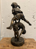 DAVID BROMLEY "Leapfrog (Girl)" Hand Signed, Cast Bronze Sculpture on Base3