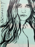 DAVID BROMLEY Nude "Rosie" Original Polymer Painting on Canvas 90cm x 60cm2