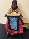 PATRICIA KAMARA "Bush Medicine Leaves" Signed Acrylic on Canvas 43cm x 20cm1