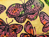 DAVID BROMLEY "Butterflies" Polymer & Gold Leaf Painting on Canvas 60cm x 90cm1