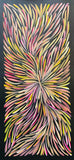 PATRICIA KAMARA "Bush Medicine Leaves" Signed Acrylic on Canvas 45cm x 20cm0